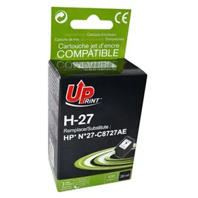 UPrint kompatibilis tinta C8727AE-vel, fekete, 20 ml, H-27B, HP DeskJet 3420, 3325, 3550, 3 készülékekhez